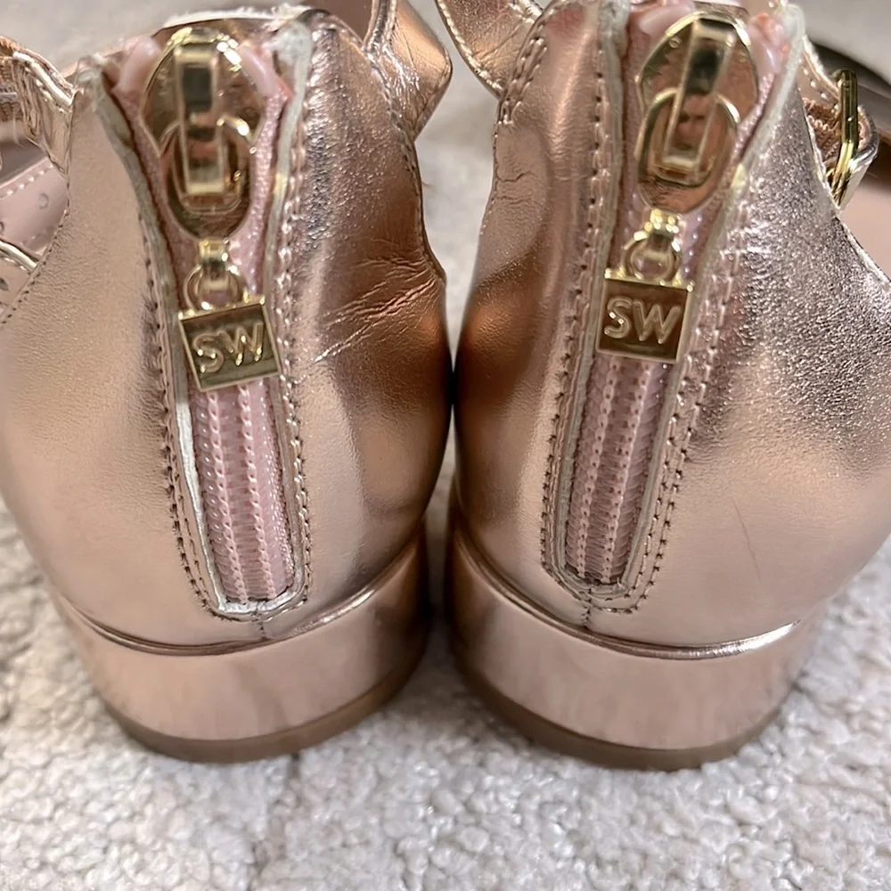 NEW KIDS GIRLS STUART WEITZMAN SHOES PENELOPE NOLA IN ROSE GOLD